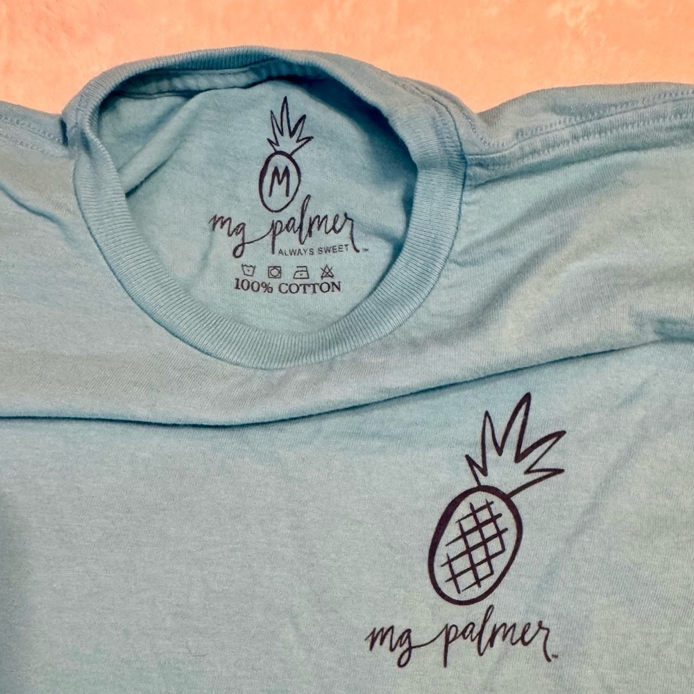 mg palmer Stand Out, Teal Fish Tee medium - Picture 5 of 6